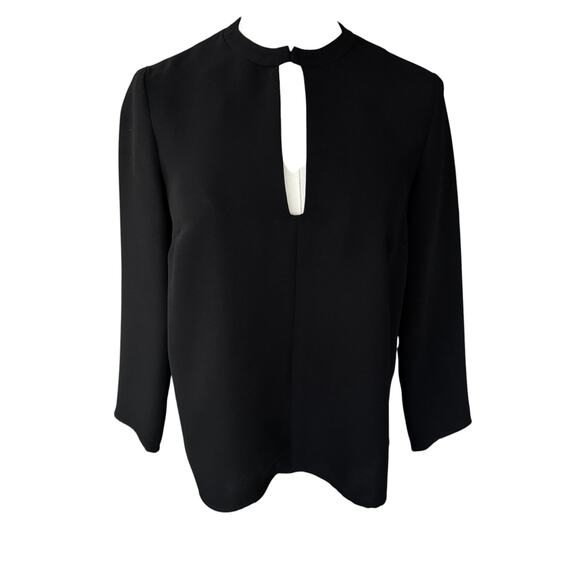 Rachel Comey Blouse Top Long Sleeve Black‎ Size 2 / Small - Picture 1 of 9